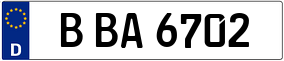 Truck License Plate